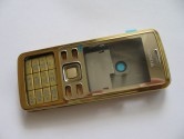 Корпус Nokia 6300 + клавиатура (класс ААА) без рус букв, золотой