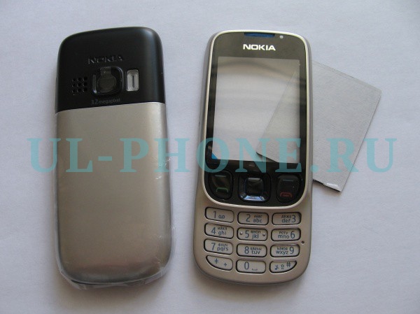Корпус Nokia 6303 (без рус. букв) серебро