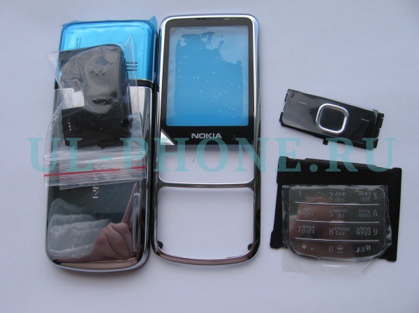Корпус Nokia 6700 Classic + клавиатура (класс ААА) серебро
