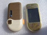 Корпус для Nokia 7370 со средней частью + клавиатура (класс ААА) золотой