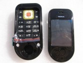 Корпус для Nokia 7373 со средней частью + клавиатура (класс ААА) черный