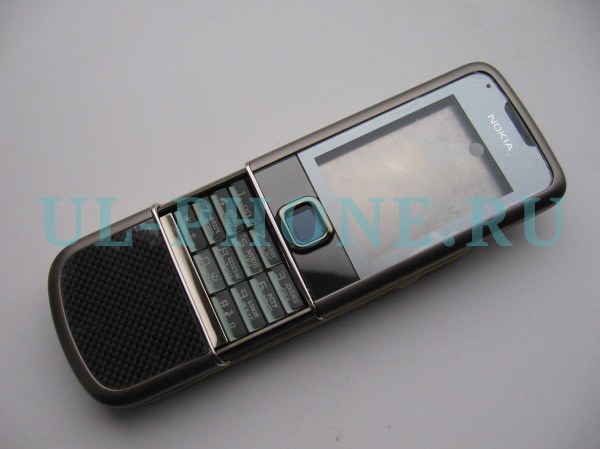 Корпус для Nokia 8800 Arte со средней частью + клавиатура оригинал карбон