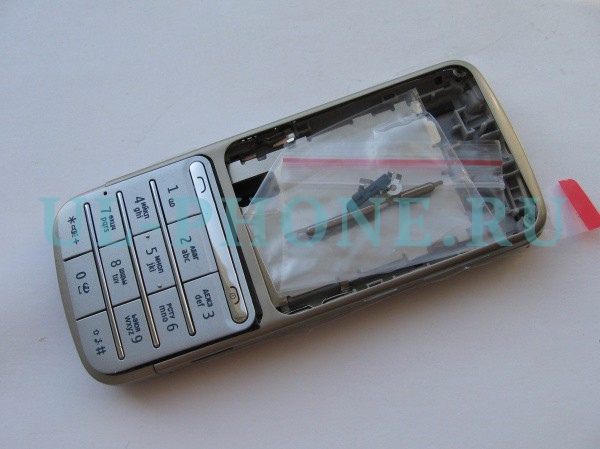 Корпус Nokia C3-01 + клавиатура (класс ААА) золото