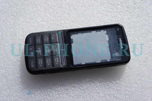 Корпус Nokia C3-01 + клавиатура (класс ААА) черный