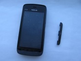 Корпус для Nokia C5-03 со средней частью + клавиатура (класс ААА) черный