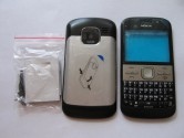 Корпус для Nokia E5 со средней частью + клавиатура (класс ААА) черный