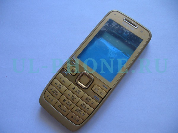 Корпус Nokia E52 + клавиатура (класс ААА) золото