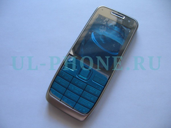 Корпус Nokia E52 + клавиатура (класс ААА) серебро