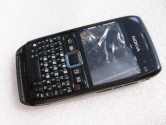 Корпус для Nokia E71 со средней частью + клавиатура (класс ААА) черный