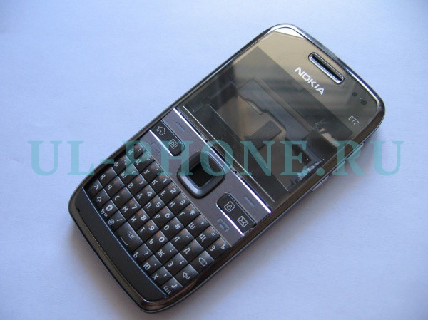 Корпус Nokia E72 + клавиатура (класс ААА) серый