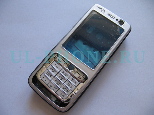 Корпус Nokia N73 + клавиатура (класс ААА) серебро