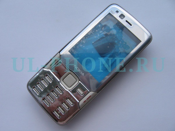 Корпус Nokia n82 + клавиатура (класс ААА) серебро