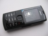 Корпус для Nokia X1-00 со средней частью + клавиатура (класс ААА) черный