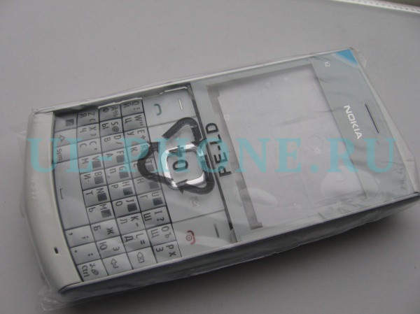 Корпус для Nokia X2-01 со средней частью + клавиатура (класс ААА) белый