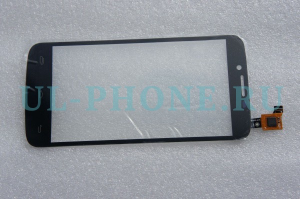 Сенсорное стекло / тачскрин для Explay HD Quad черный