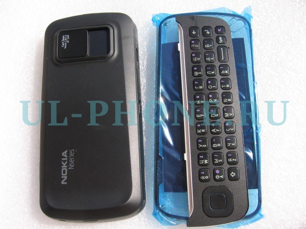 Корпус для Nokia N97 со средней частью + qwerty клавиатура (класс ААА) черный
