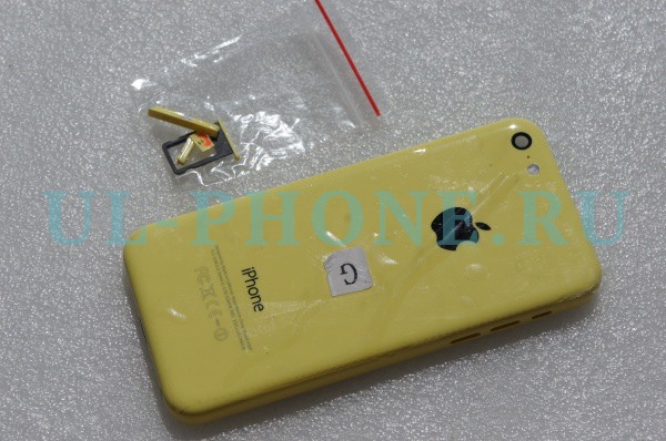 Корпус для iPhone 5C желтый