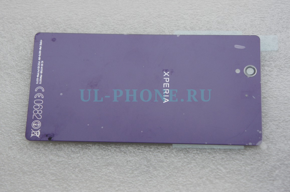 Задняя крышка для Sony Xperia Z / C6603/ LT36i /C6602 / L36i / C6606 / L36A  фиолетовая