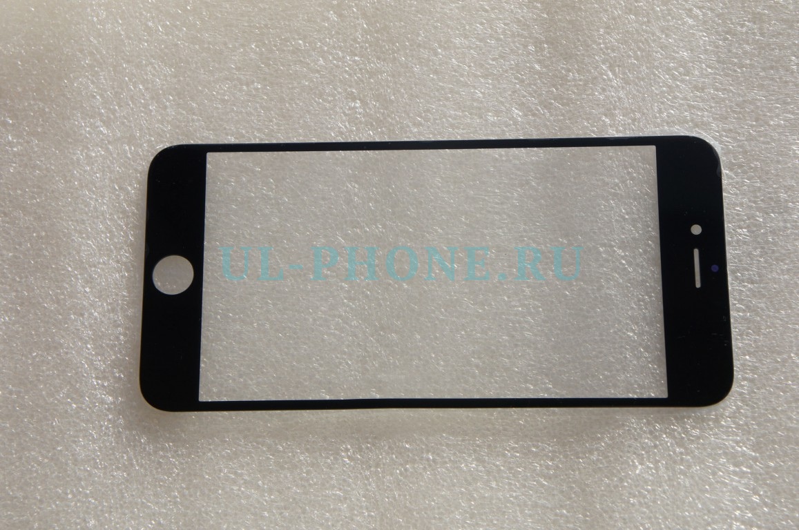 Стекло для iPhone 6 Plus (черный)