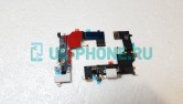 Шлейф для iPhone 5S + разъем зарядки + разъем гарнитуры (ориг) (белый)