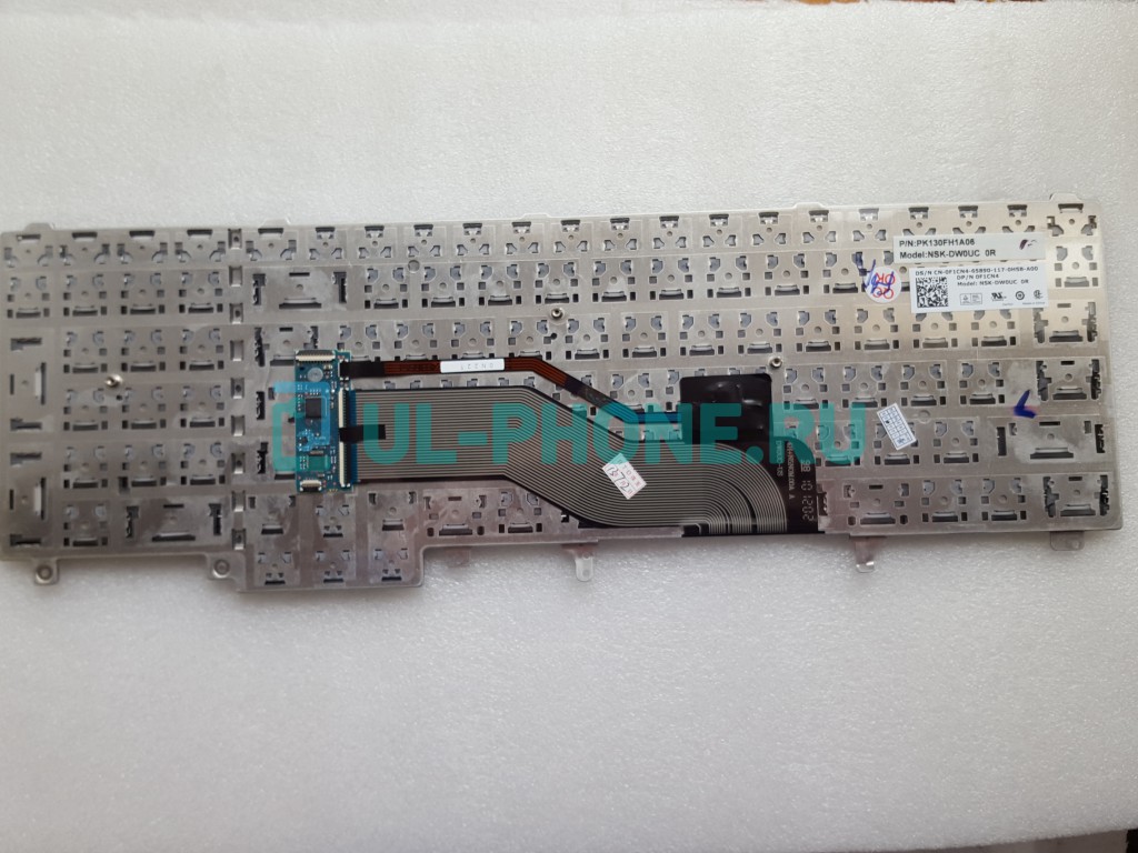 Клавиатура для ноутбука Dell Latitude E5520, E5530, E6520, E6530, E6540, M4600, M4700, M4800, M6600, M6700, M6800 черная, с джойстиком 