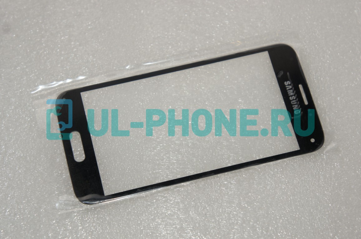 Стекло для Samsung S5 mini / SM-G800F черное