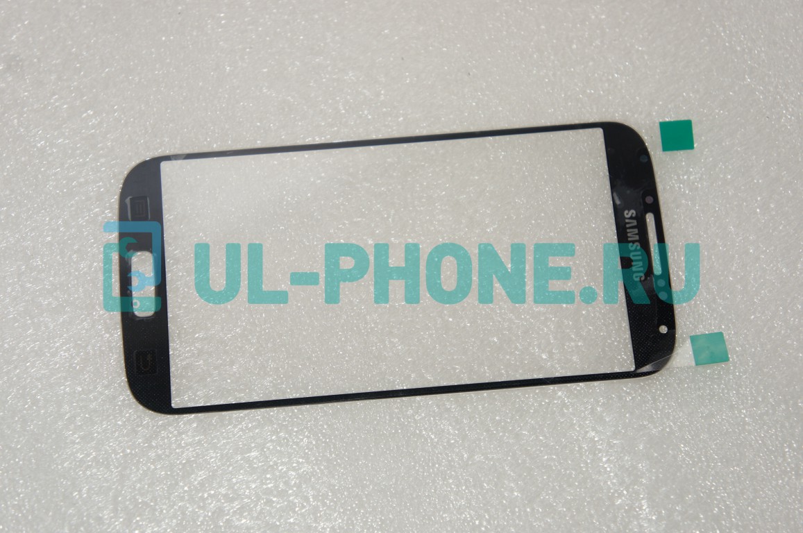 Стекло для Samsung i9500 / i9505 / Galaxy S4 черный оригинал