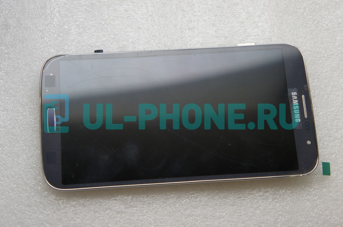 Дисплей + тачскрин для Samsung i9200 Galaxy Mega 6.3 в рамке  синий