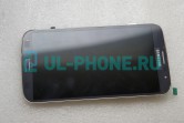 Дисплей + тачскрин для Samsung i9200 Galaxy Mega 6.3 в рамке  синий