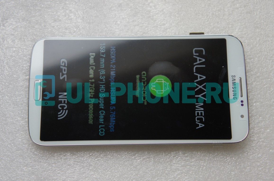 Дисплей + тачскрин для Samsung i9200 Galaxy Mega 6.3 в рамке  белый