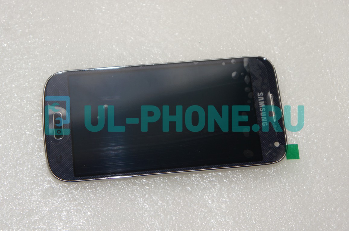 Дисплей + тачскрин для Samsung Galaxy S4 mini I9190 (в рамке) синий оригинал