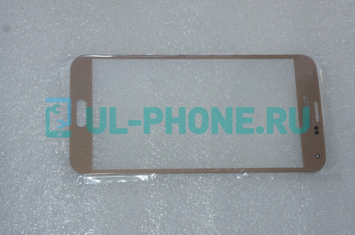 Стекло для Samsung Galaxy S5 / G900 / I9600 золото