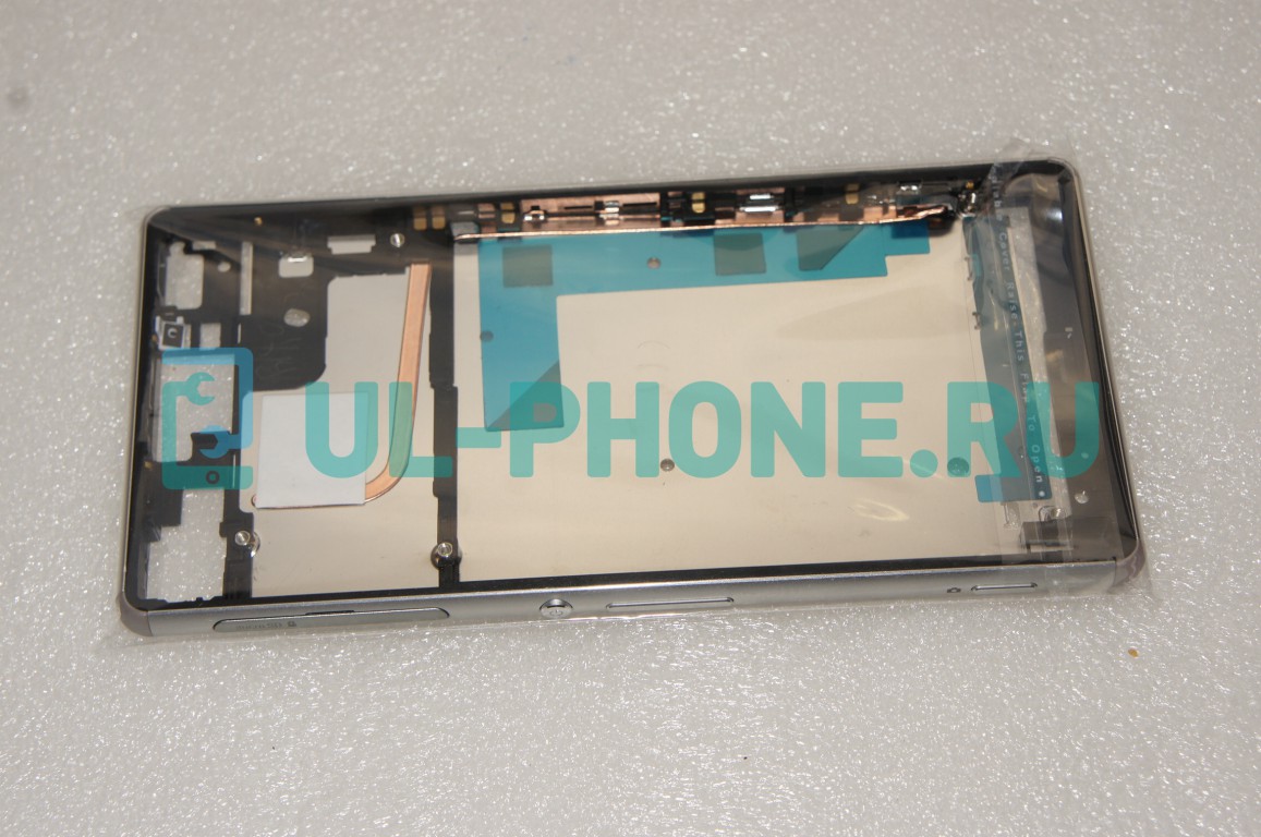 Рамка дисплея (средняя часть) для Sony Xperia Z3 (D6603 Dual/ D6616 / D6633 / D6643 / D6653) оригинал белый