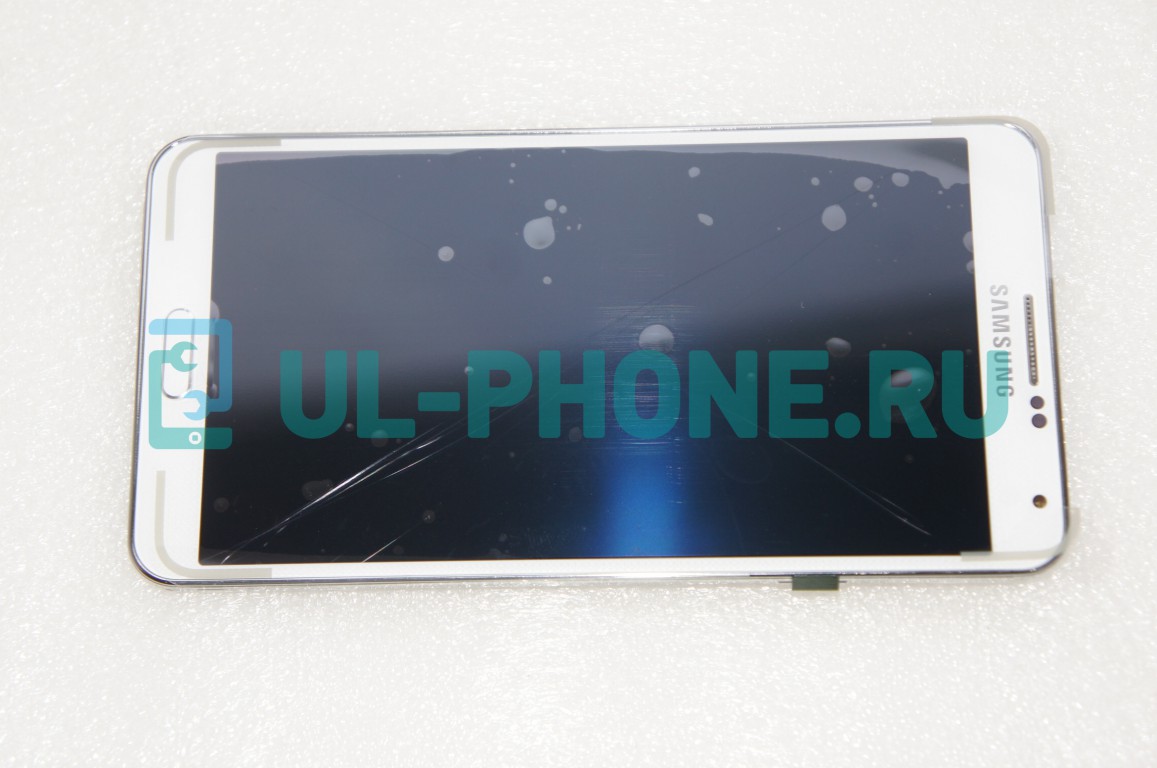 Дисплей + тачскрин для Samsung SM-N900 Galaxy Note 3 (100% оригинал) в рамке белый