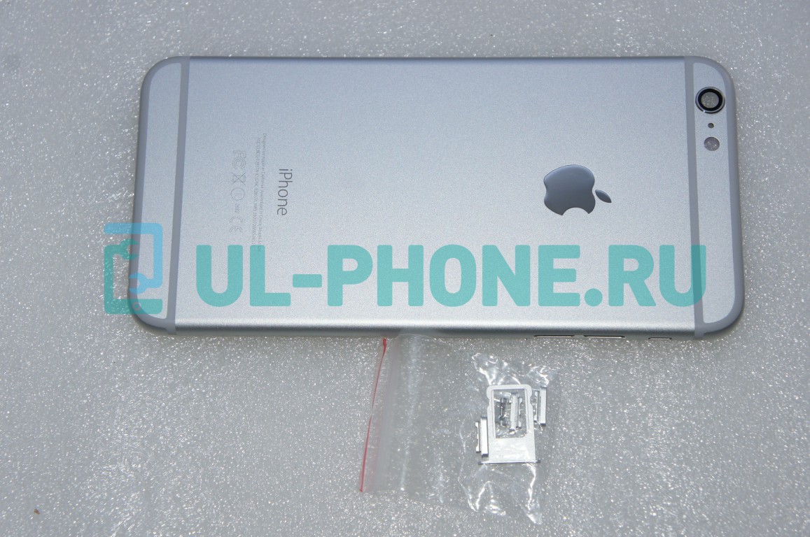Корпус для iPhone 6 Plus + держатель сим + кнопки (белый)