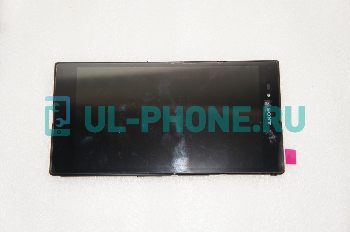 Дисплей + тачскрин для Sony Xperia Z Ultra (C6833 / C6802 / XL39h) в черной рамке оригинал