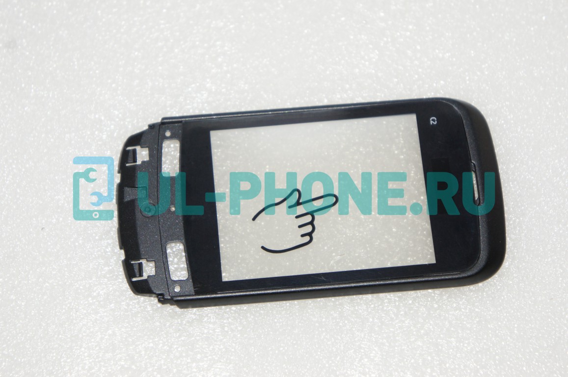 Тачскрин для Nokia C2-03 / C2-02 / C2-05 / C2-06 / C2-07 / C2-08 в рамке, оригинал  черный