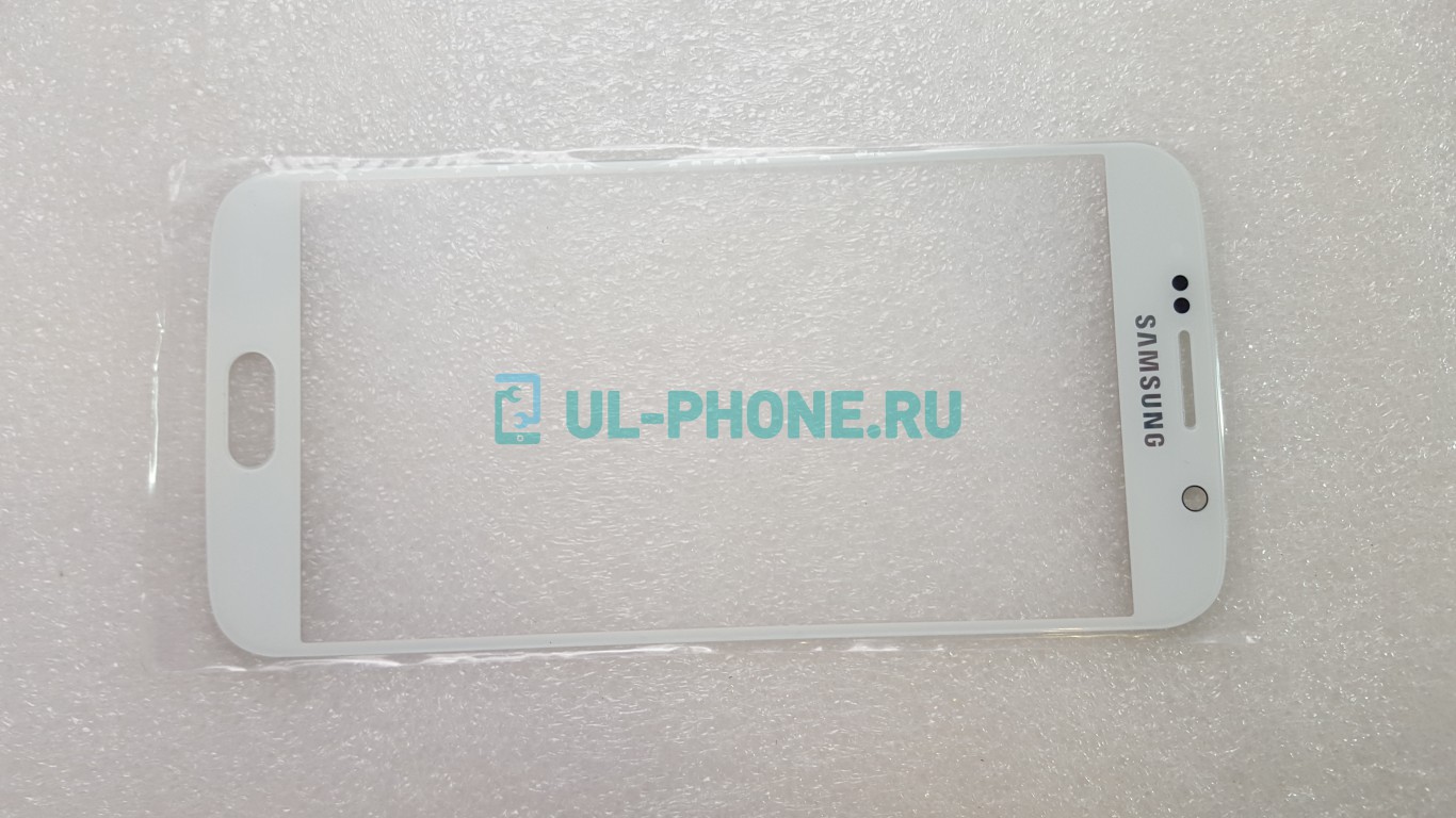 Стекло для Samsung Galaxy S6 / G920 белый