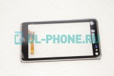Тачскрин для Nokia N8 (в рамке) серебристый