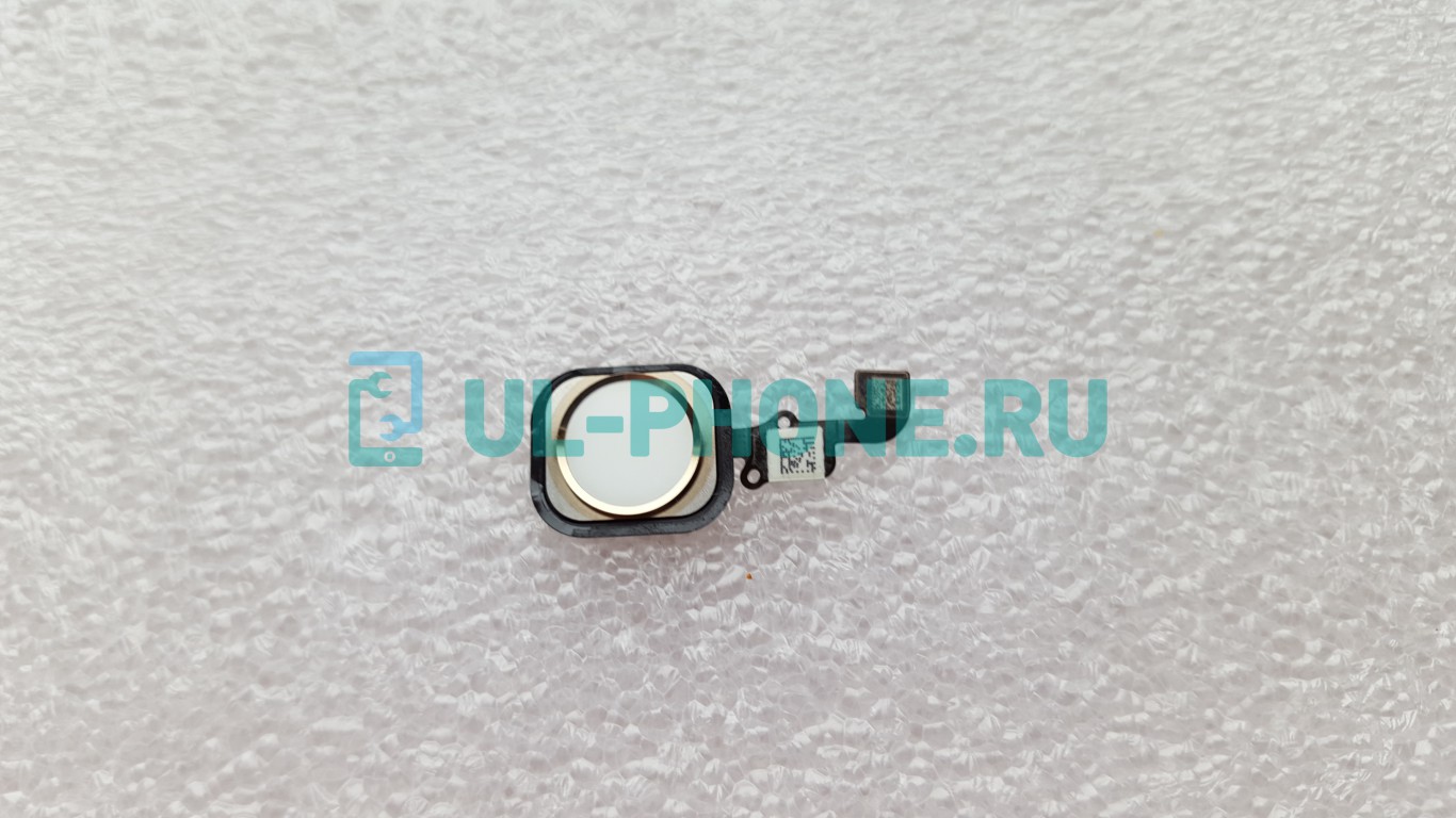 Шлейф для iPhone 6 + кнопка Home (оригинал) золото