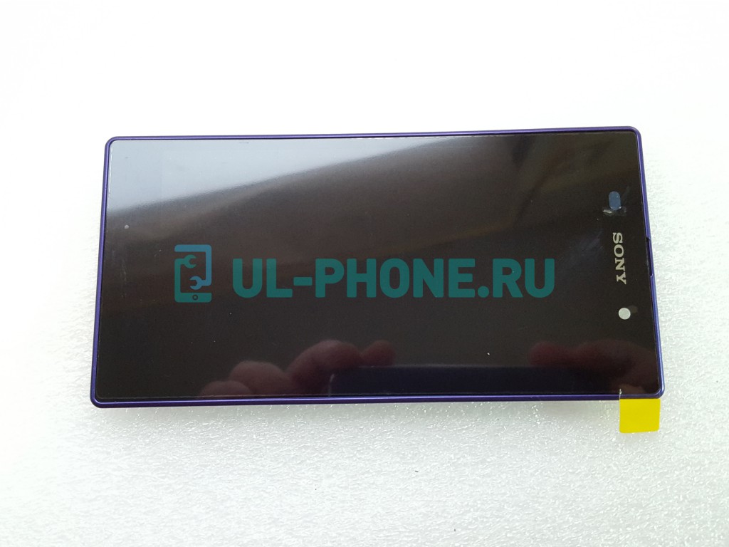 Дисплей + тачскрин для Sony Xperia Z1 / C6903 / L39H / C6902 / C6906 / C6943 / HOMANI / I1 (оригинал) в рамке  фиолетовый