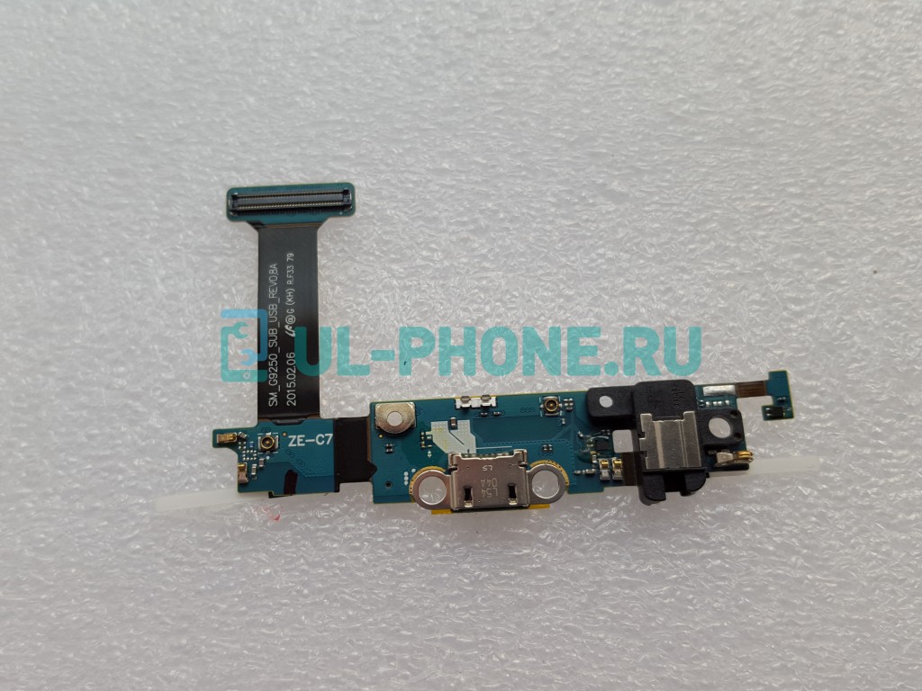 Шлейф для Samsung G925F Galaxy S6 Edge + разъем зарядки (rev 0.7c)