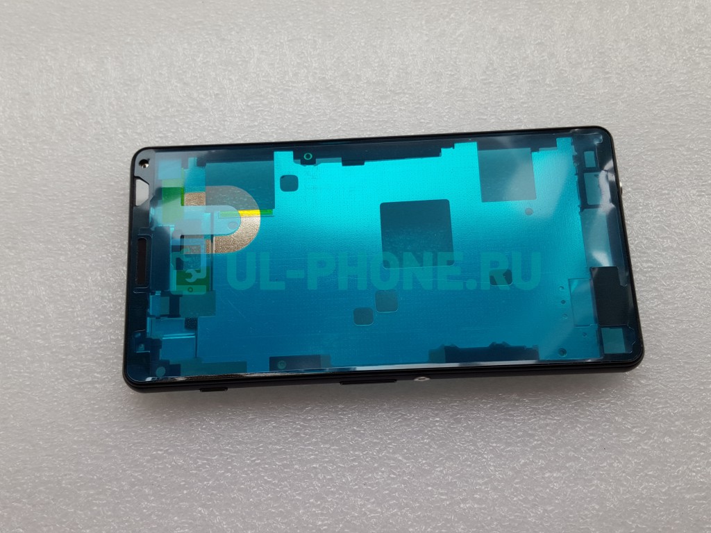 Рамка, средняя часть для Sony D5803 / Xperia Z3 Compact (с кнопками, заглушками) черный